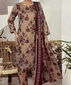 Sepia Rose – 3-Piece-Unstitched