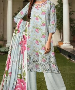 Azure Meadow – 3-Piece-Unstitched