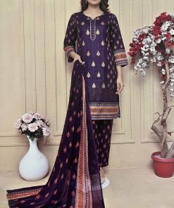 Imperial Plum – 3-Piece-Unstitched